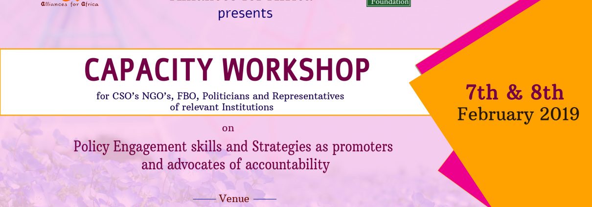 Report: Capacity Training on policy engagement skills and strategies as promoters and advocates of anti-corruption and accountability. MacArthur Project