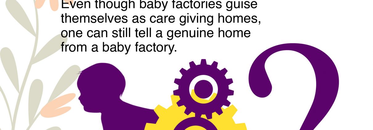 How to identify a genuine care giving home from a baby factory