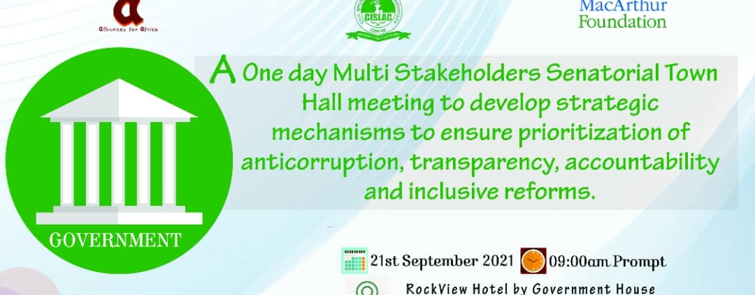 The One Day Multi Stakeholders Senatorial Town Hall Meeting
