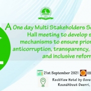 The One Day Multi Stakeholders Senatorial Town Hall Meeting